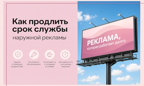 Как продлить срок службы наружной рекламы в Волхове