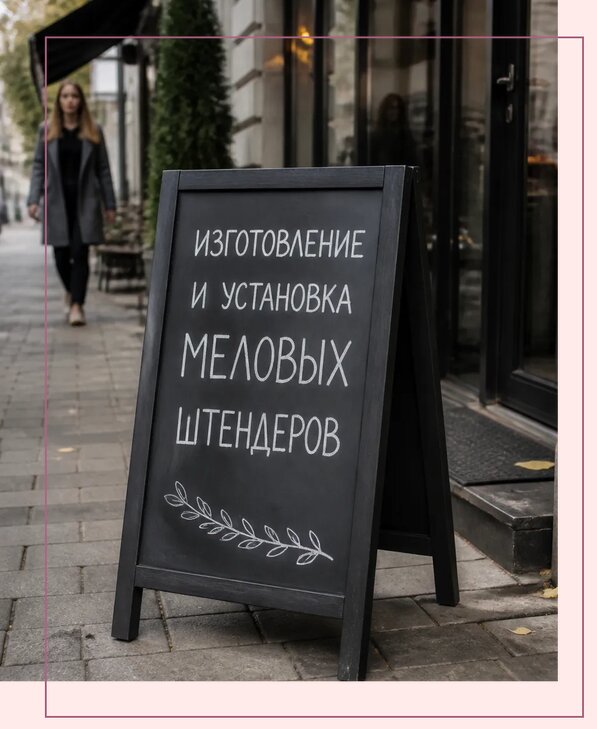 Меловые штендеры в Волхове по цене от 6804 р. | Аванза-Влх